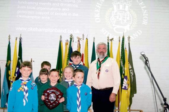 John White with a few of the North Tawton Group who won the shield that day. SR 5759