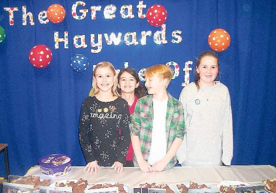 Children and staff paid to wear something spotty and the cake in the Great Hayward's Bake-off were judged by the children.
