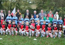 Two minutes’ silence before tag rugby match between Ide and Crediton children