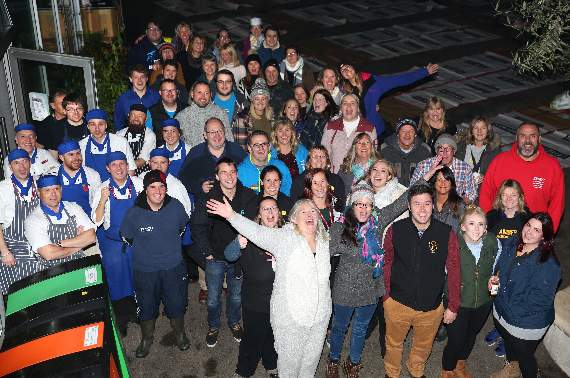 Getting ready for the Sleep Out at the Eden Project.