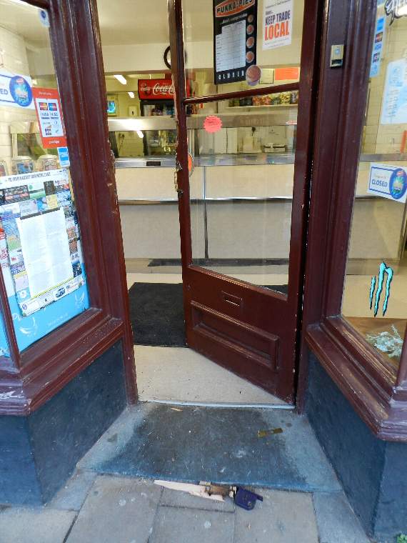 The Chef's Choice fish and chip shop was broken into and cash stolen.