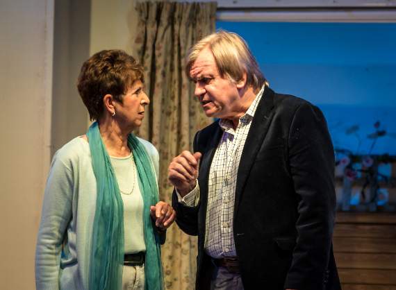 Cathy Lamb was Mavis and Paul Walker was Nigel in Love from a Stranger. Photos: Mike Palmer.