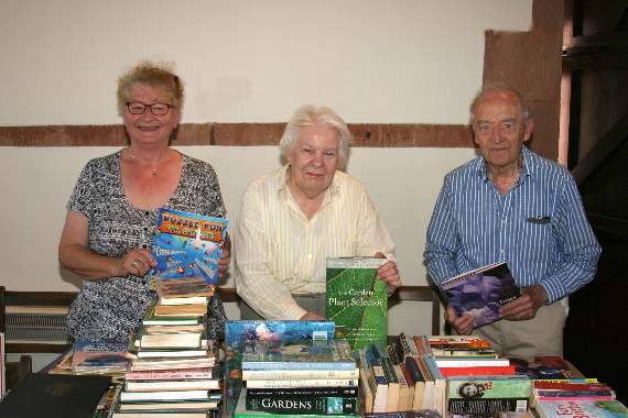 Helpers on the book stall at the St Lawrence Fair last year. AQ 6474