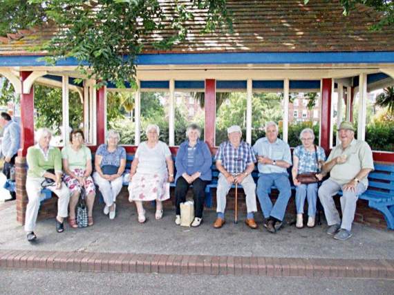 While some enjoyed the glorious sunshine, others were happy to sit in the shade on Minehead sea front, just to people watch, and enjoy the views.