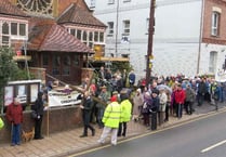 Churches Together in Crediton took part in Good Friday Procession of Witness