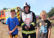 Two boys praised for preventing serious farmland fire near Crediton