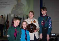 Promises renewed and awards presented at Mid Devon Scouts St George’s Day event