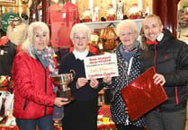 A E Lee wins Crediton Best Dressed Christmas Shop Window competition