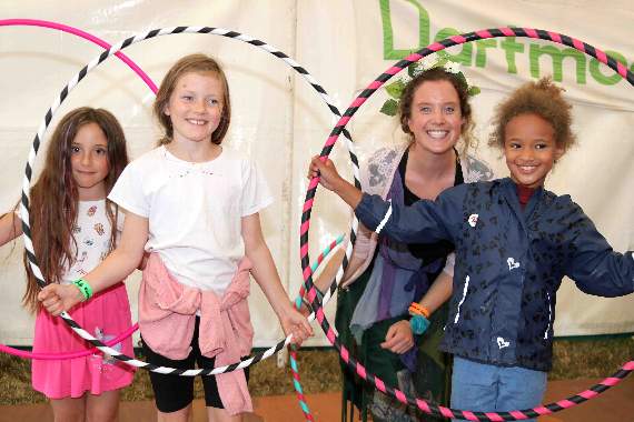 Children enjoyed taking part in activities at the Children's Festival. AQ 4500