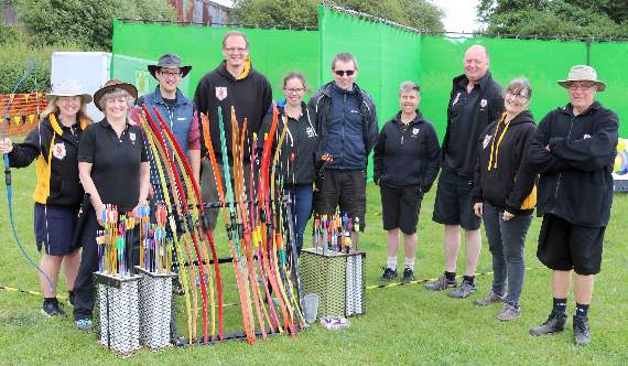 Kyrton Archers offered everyone the chance to have-a-go at archery. AQ 2193