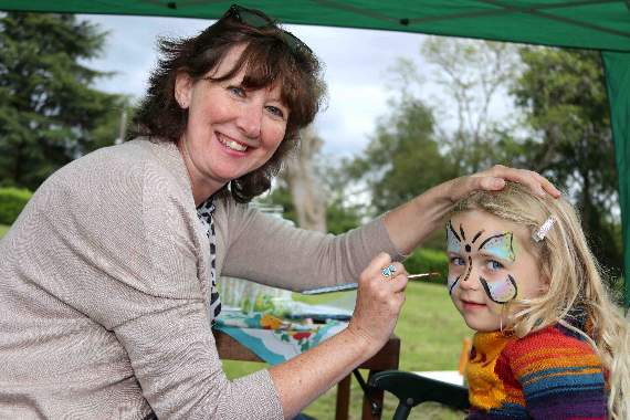 Face painting was popular at the Picnic in the Park. AQ 1654