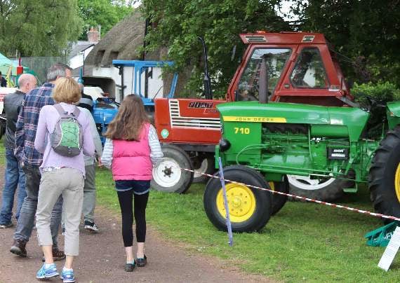 Some of the tractors which were on display. AQ 1640