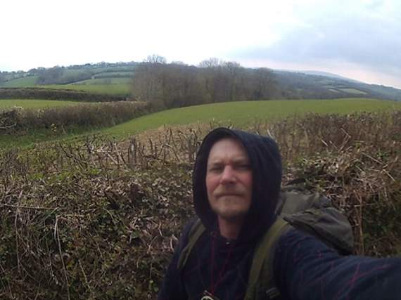 Tom Wheldal during his march in aid of SSAFA, the Armed Forces charity.