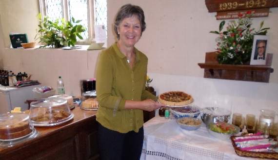Church Warden, Alice May, who organised the Flower Festival.