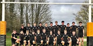 Crediton's QE’s U14 rugby team are Devon County champions