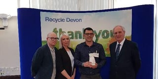 Nathan’s quick thinking and a pair of long johns lead to Recycle Devon Thank You award