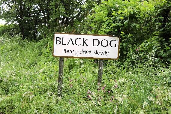 The entrance to the village of Black Dog. AQ 1452