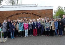 German visitors welcomed to Crediton to find out more about ‘clever boy’ St Boniface
