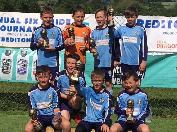 Crediton Youth Under 10’s Trojans who were winners in their section.