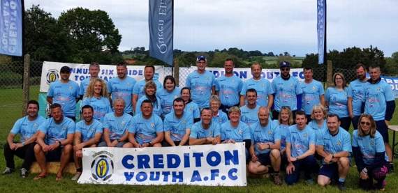 Crediton Youth FC helpers who enabled the tournament to run smoothly over both days.