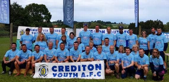 Crediton Youth FC helpers who enabled the tournament to run smoothly over both days.