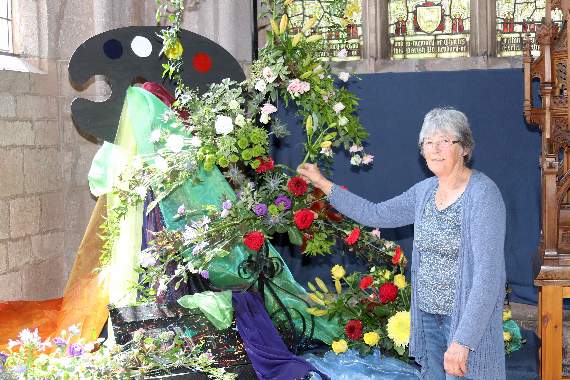 Jill Burston created a colourful and stunning display. AQ 1473