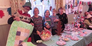 Christmas Bazaar raised £1,000 at Hittisleigh near Crediton