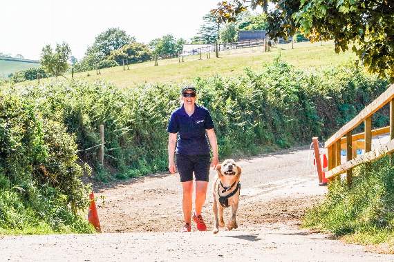 Joanne Jones completing her walk. Photo: Emily Fleur Photography.
