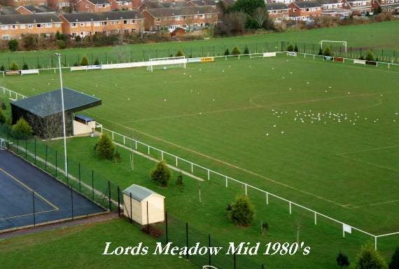 The Lords Meadow pitch in the mid 1980's.