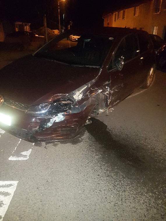 One of the vehicles involved in the Crediton collision.
