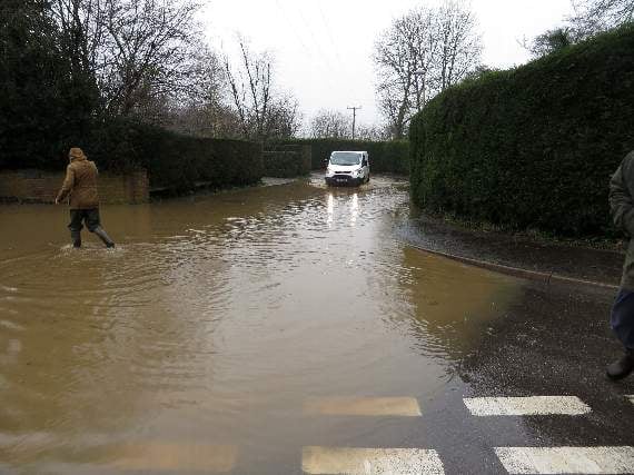 This was the entrance to Yeoford Meadows on Saturday afternoon, February 15. SR 0625