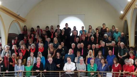 Filled to the rafters at Crediton Congregational Church for CREDSING 2019.