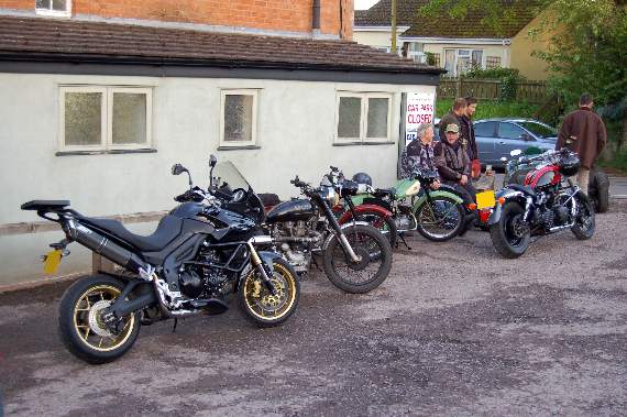 Classic bikes at Shobrooke.