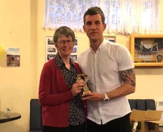 First Team Players Player of the Year Kenny Ord with Mary Avery.