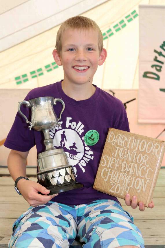 Edward Selwood (13), from South Zeal, was last year’s junior step dance champion at the Dartmoor Folk Festival.