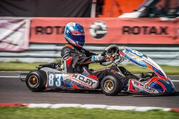 Jem Hepworth kart racing.