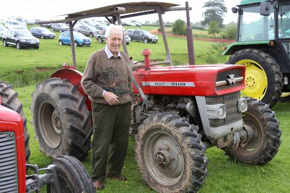 One of the vintage tractors on display. AQ 2007