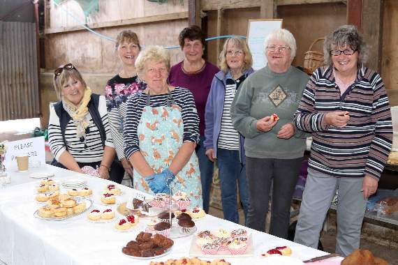 Some of those who served teas during the Country Show. AQ 2109