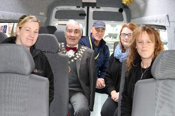 The new minibus has the capacity to seat 15 people or alternatively, five-seats and three wheelchairs. AQ 5831