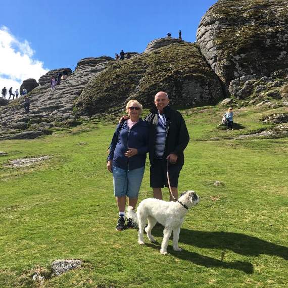 David and Marilyn at Haytor.