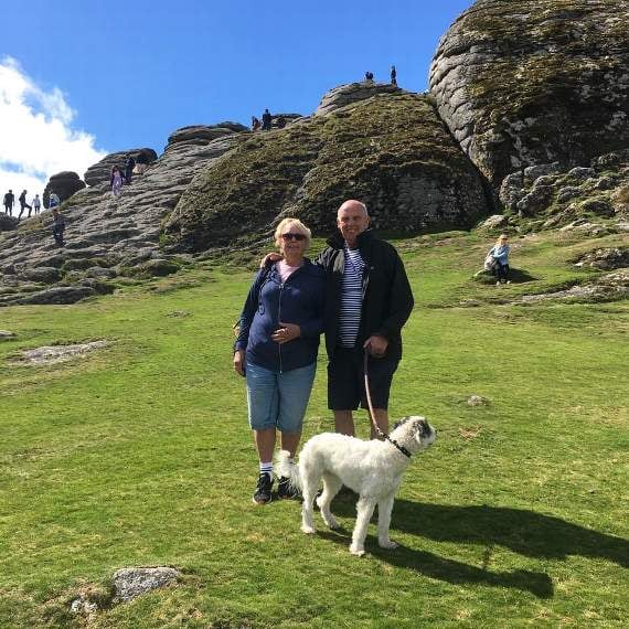 David and Marilyn at Haytor.