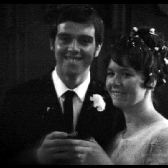 David and Marilyn on their wedding day.