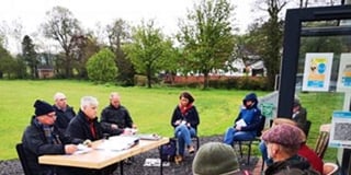 May meeting held outdoors by Sandford Parish Council