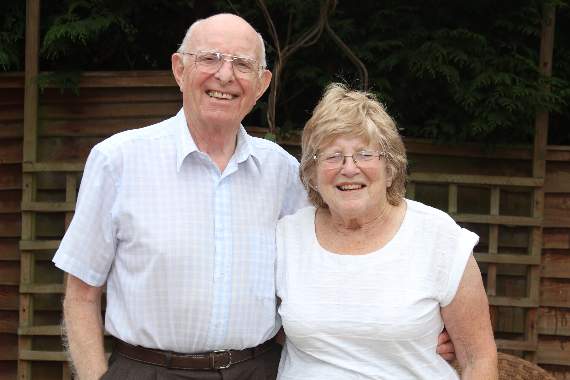 Cyril and June Chudley who celebrated their Diamond Wedding anniversary on July 23. AQ 8659