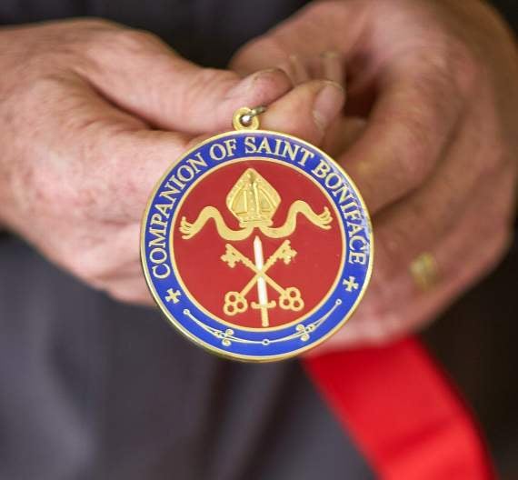 An image of the St Boniface Medal.