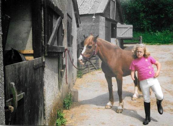 Nicola enjoyed horse riding when she was younger.