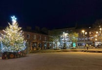 With a little magic, Father Christmas switched on Crediton's beautiful Christmas Lights