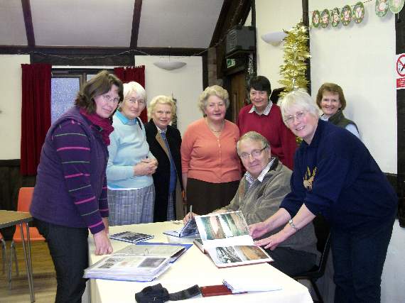 When Farmer John Greenslade spoke about his life and signed copies of his book 'Twas a Proper Job' at a November 2010 meeting of Devon Women’s Food and Farming Union at Clyst St George Village Hall. Photo: Wendy Quick