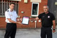 Crediton fire crew commended for actions by fire chief