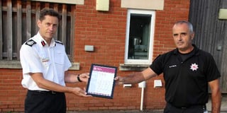 Crediton fire crew commended for actions by fire chief
